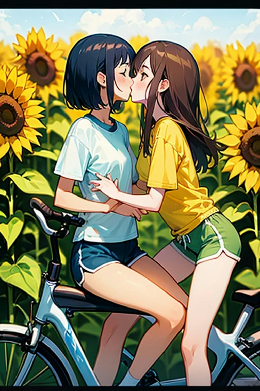 百合サイクリング、向日葵２