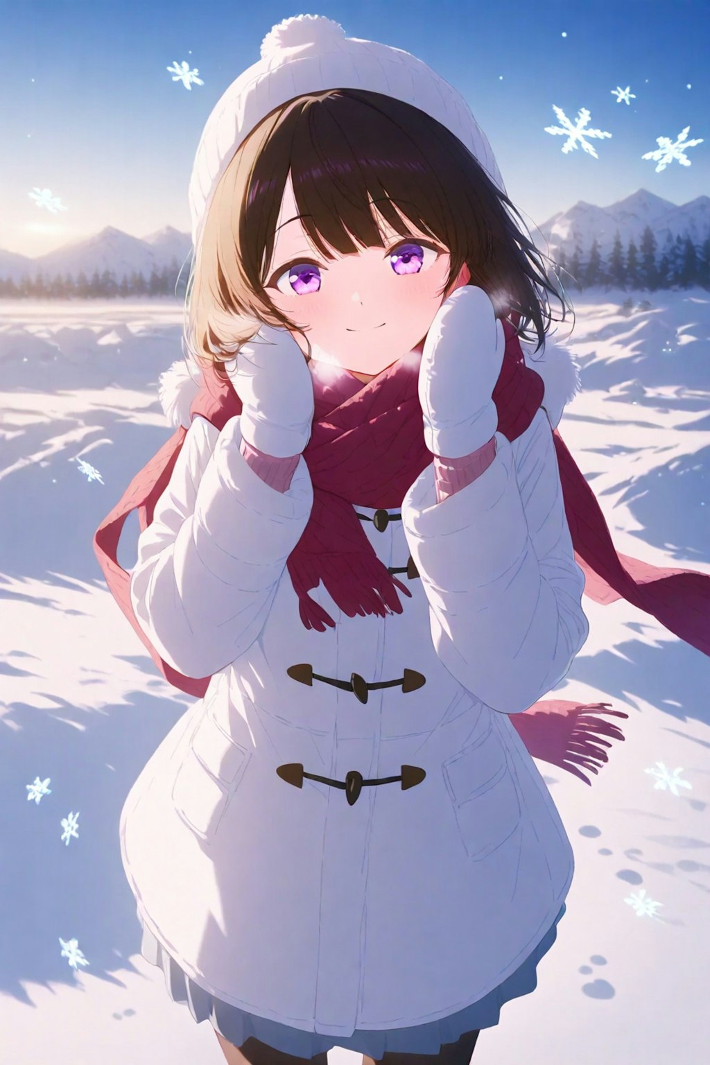 雪景色女子