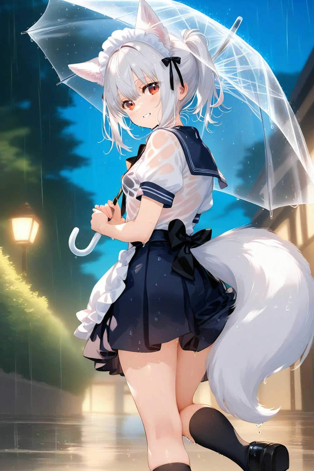 雨の日の帰り道
