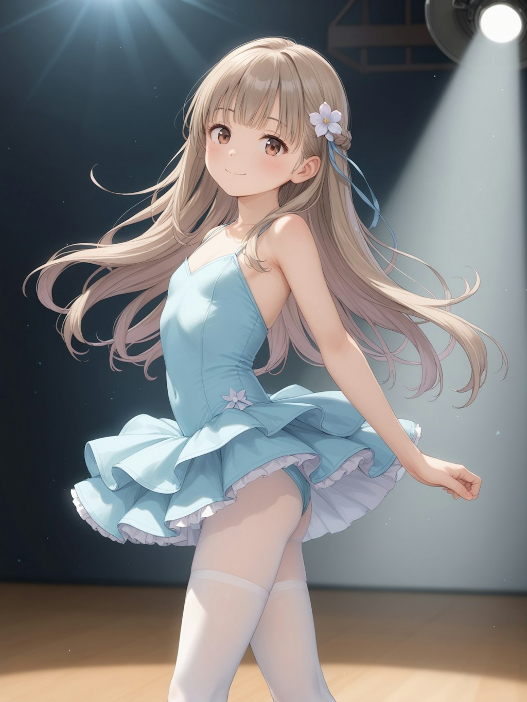 絹髪少女