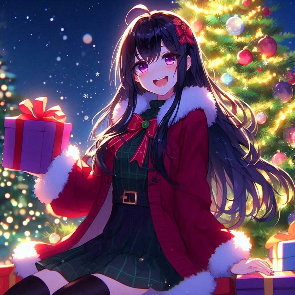 クリスマスプレゼントと、うちの子♥(9枚)