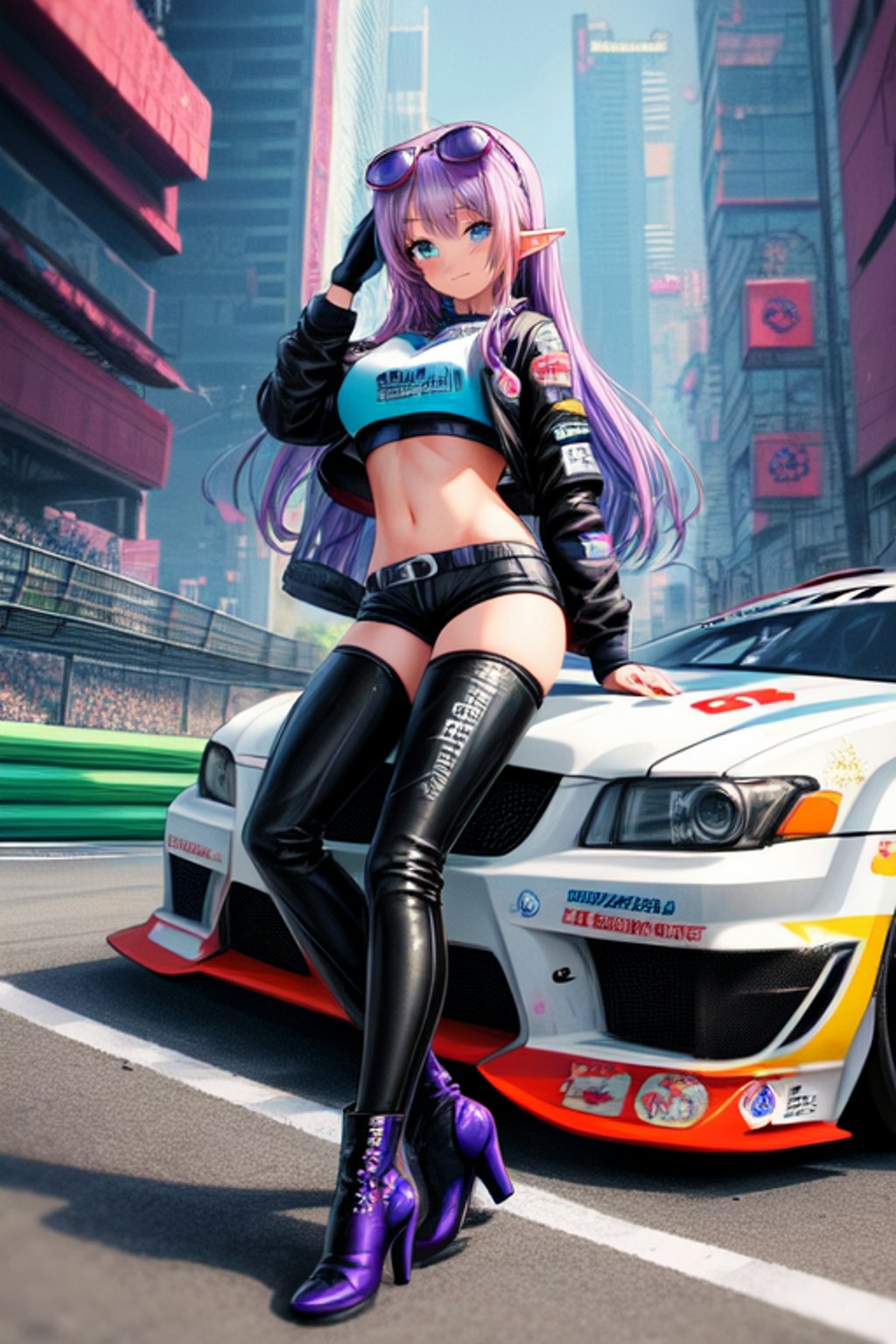 カーレース開催 Car races held