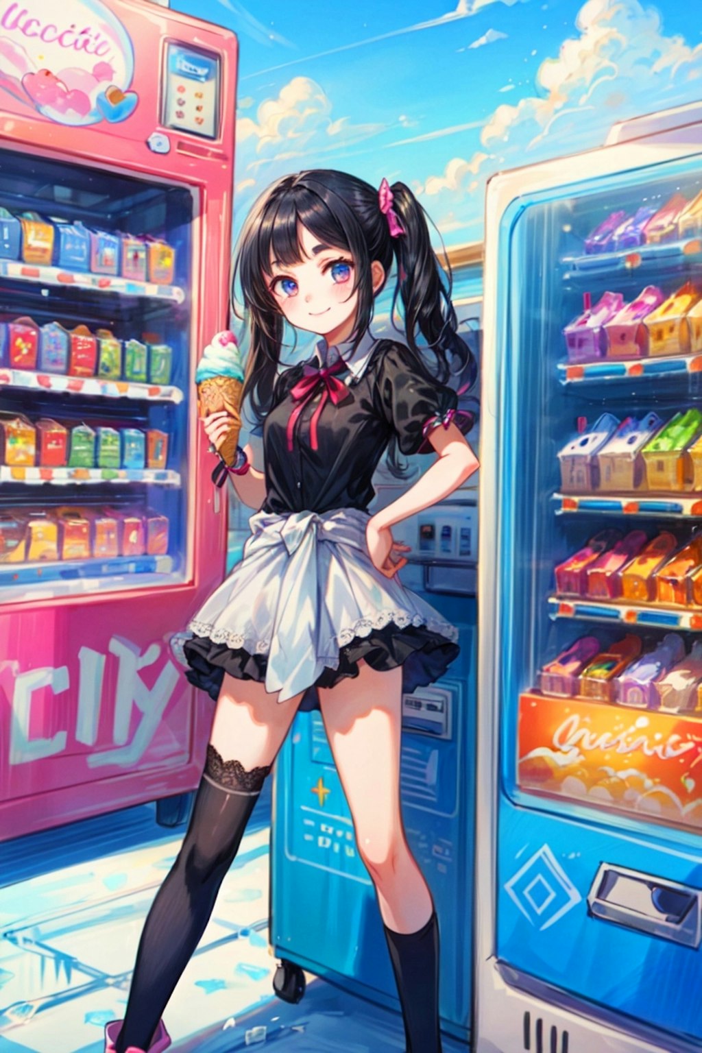 アイスクリームな自販機と、うちの子❤︎(6枚)