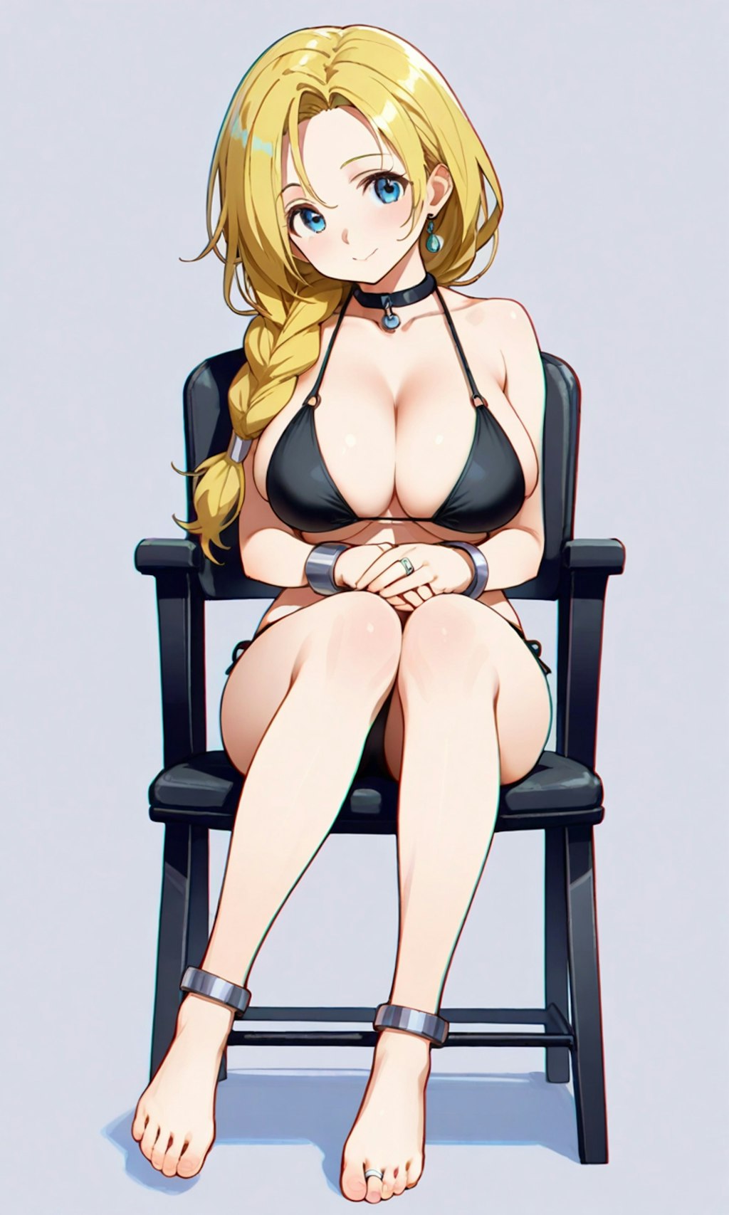 お部屋の中でビキニ