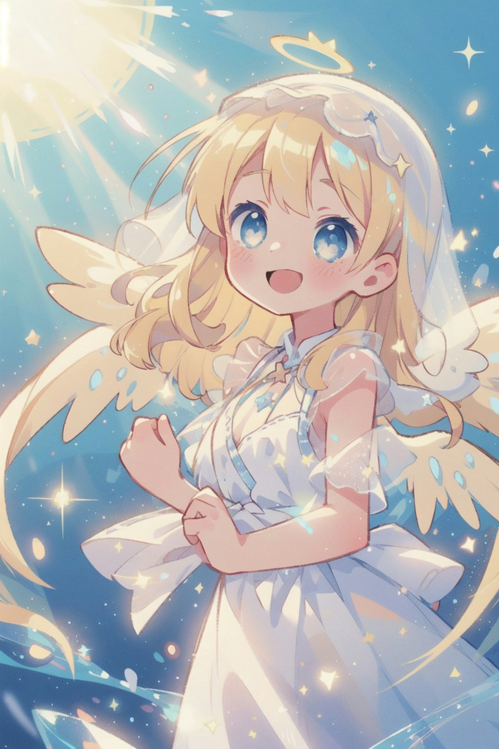 煌めく氷と光の天使