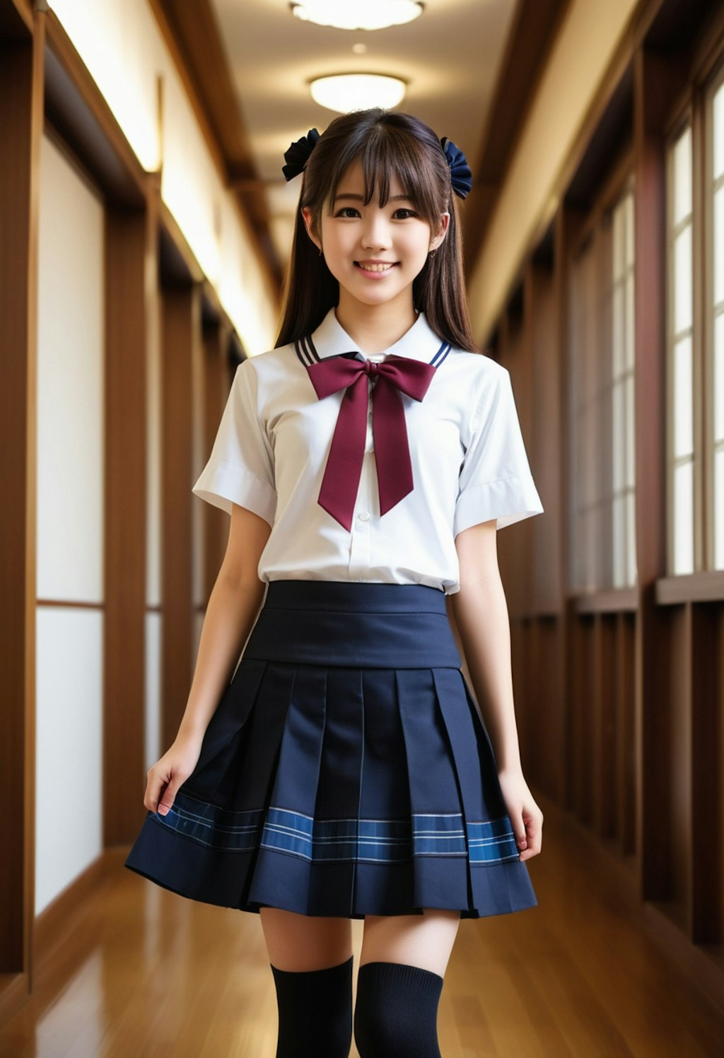 キュートなデザインのゴスロリ風お嬢様学校制服