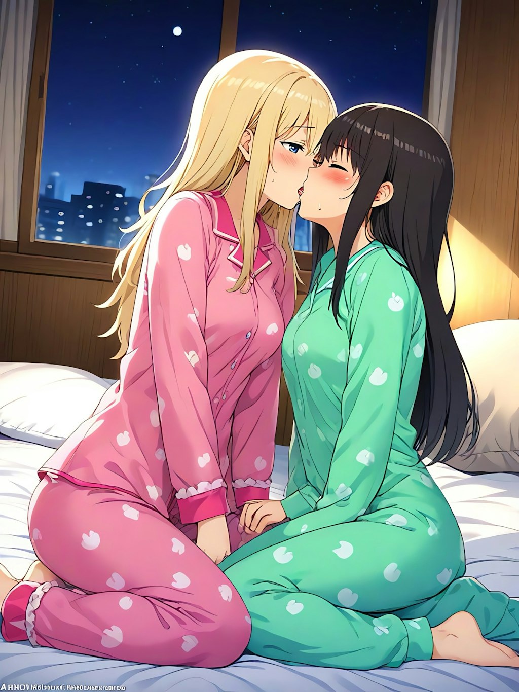 深夜の百合💖女子寮！