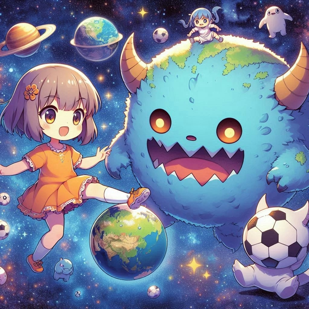 【謎画像】この星でサッカーしようよ！