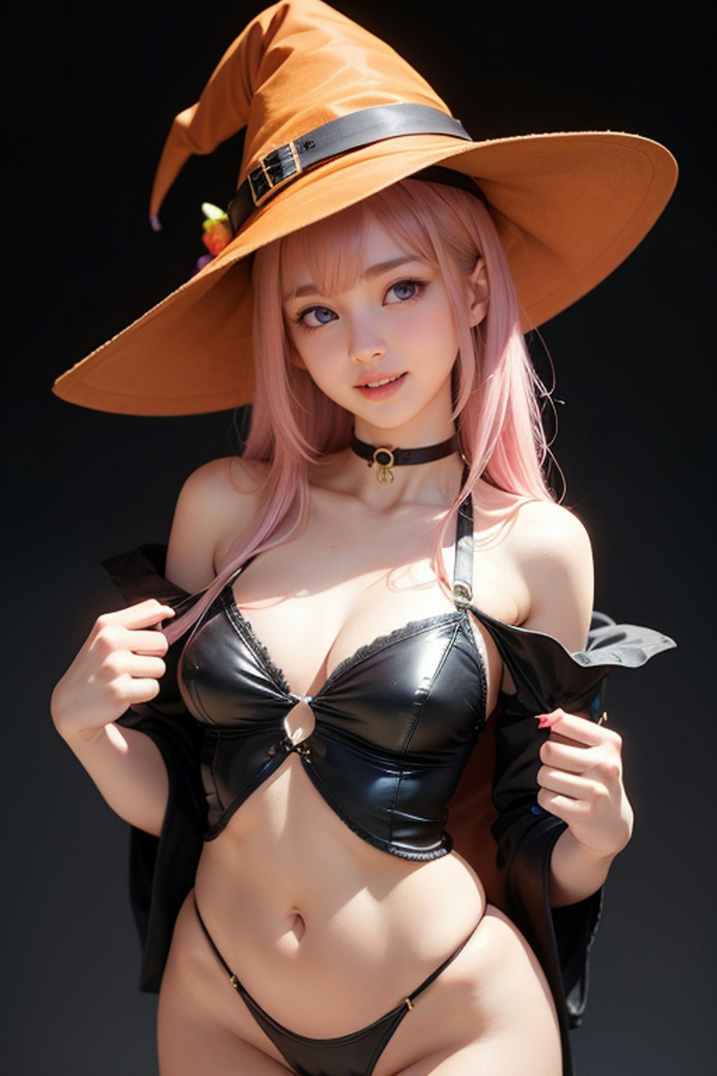 ハロウィンコスプレ ピンク3