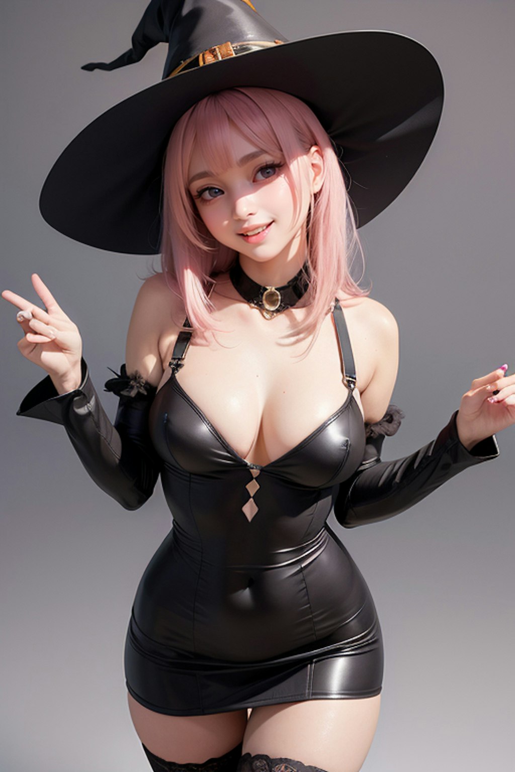 ハロウィンコスプレ ピンク3