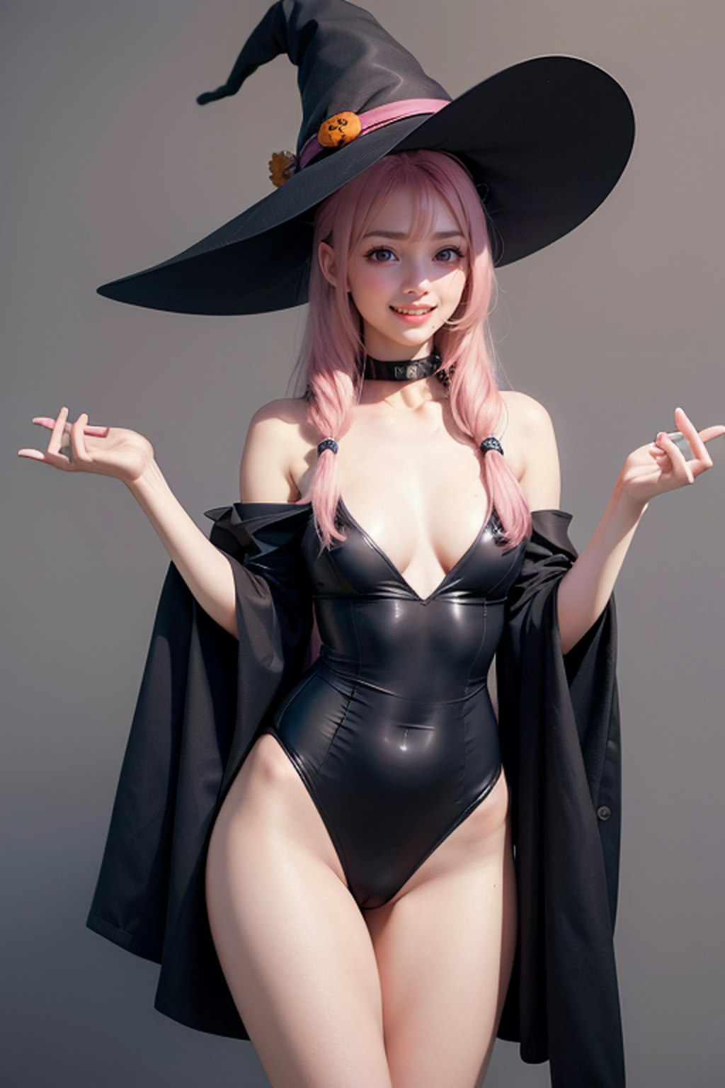 ハロウィンコスプレ ピンク3