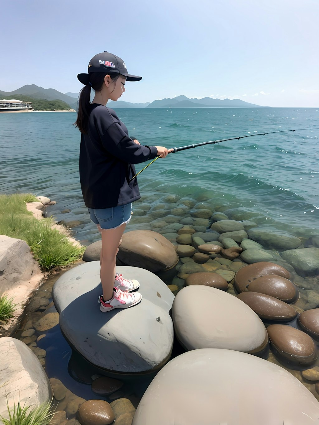 海釣り女子