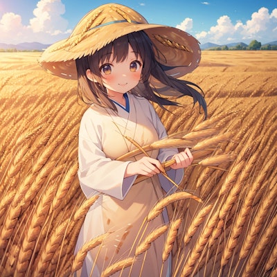 今年の麦は、豊作です。