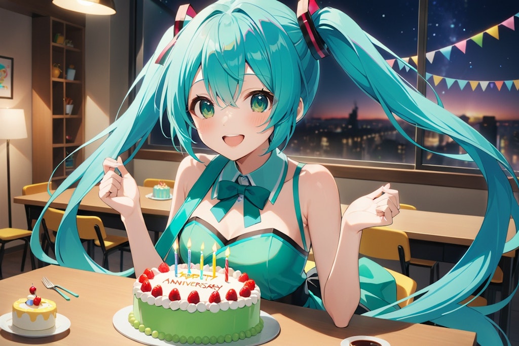 Miku, Happy Birthday!!(EMERALD)