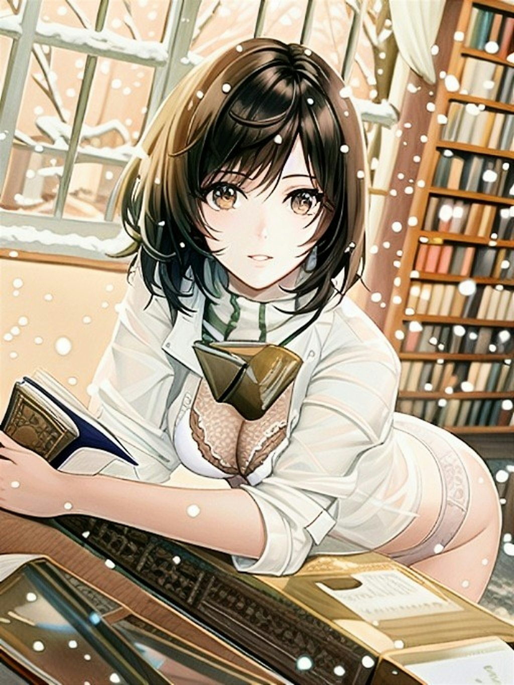 図書室の痴女