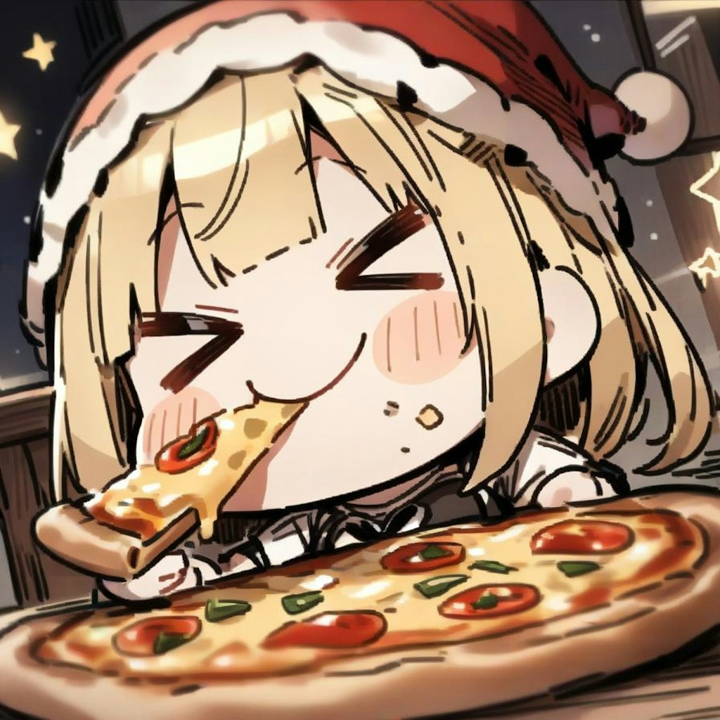 🎄おギャランティがっぽり系メイドちゃん、クリスマスおピッツァを食す🎄