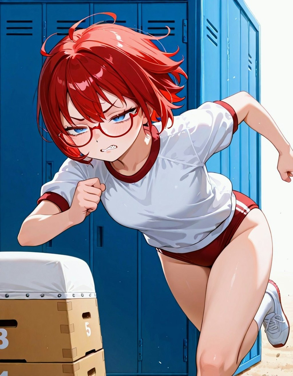 真澄お姉やんの跳び箱チャレンジ👓️