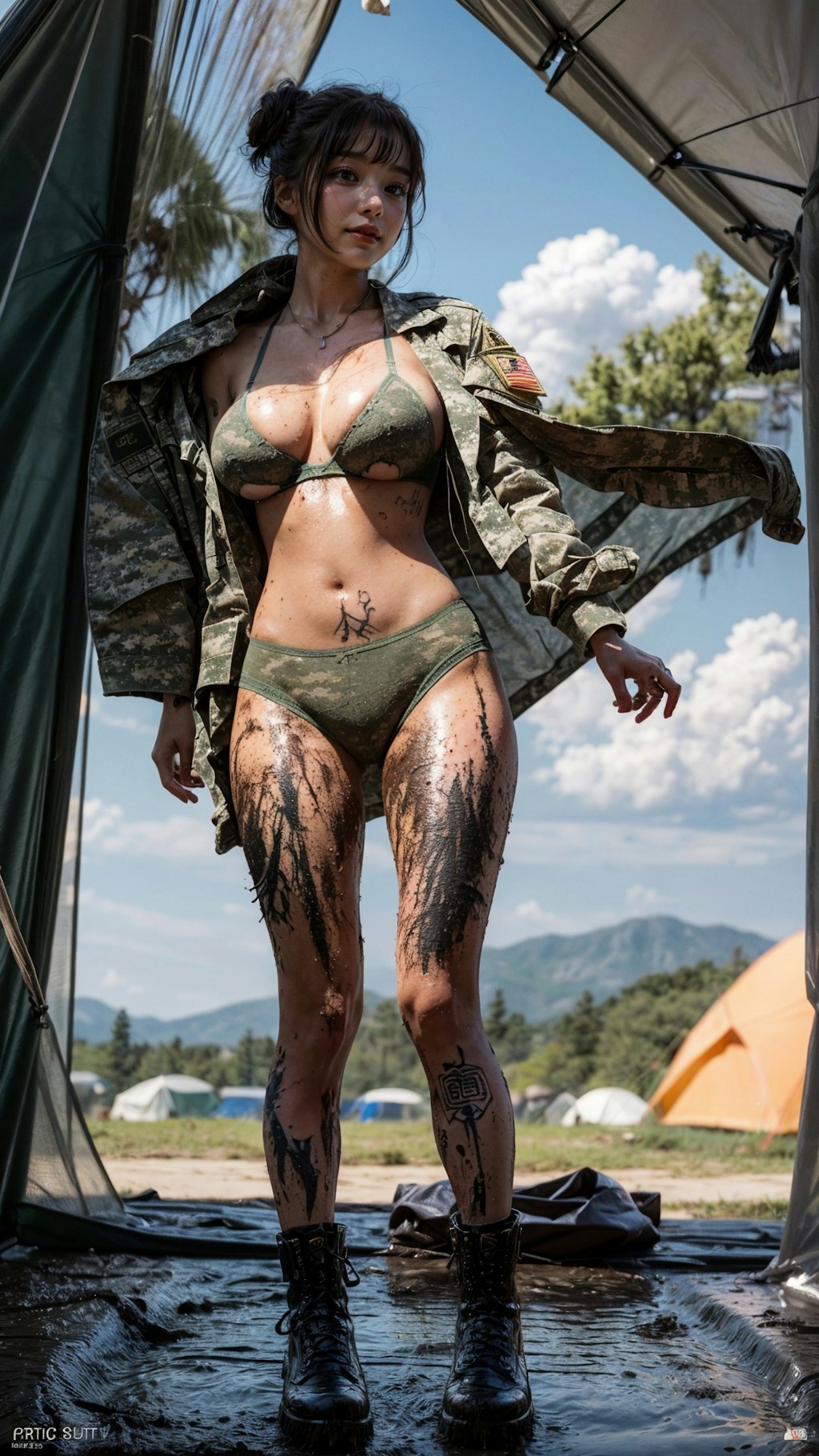 sexy female soldier 132p