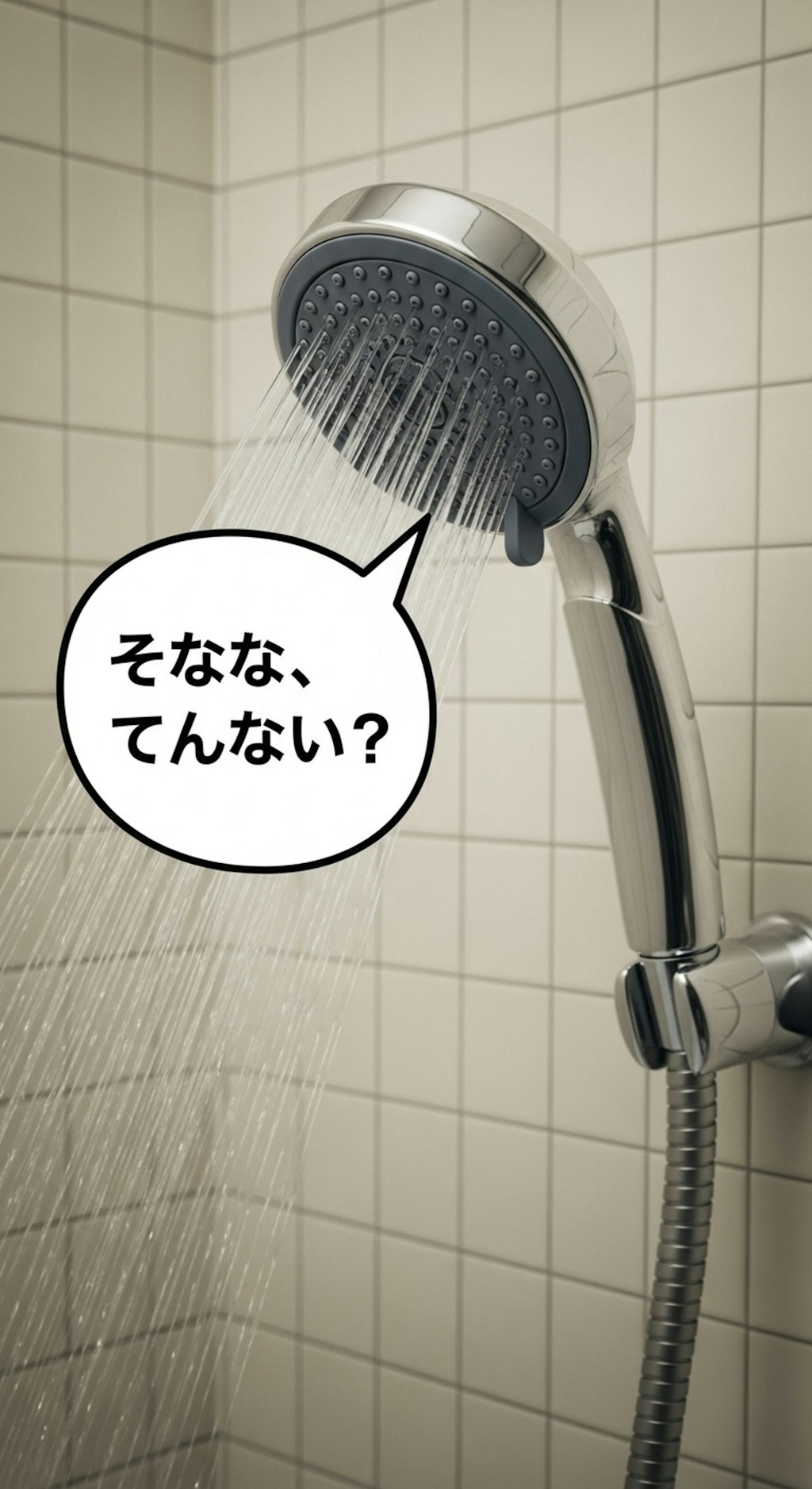 今日はシャワーヘッドを喋らせてみた
