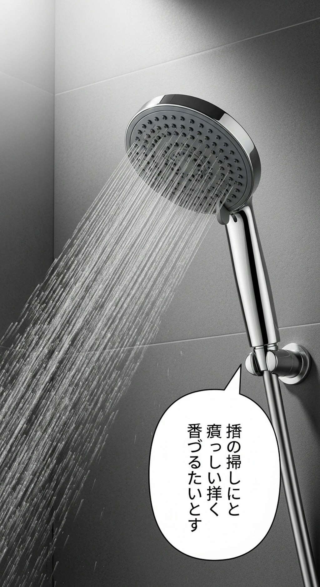 今日はシャワーヘッドを喋らせてみた