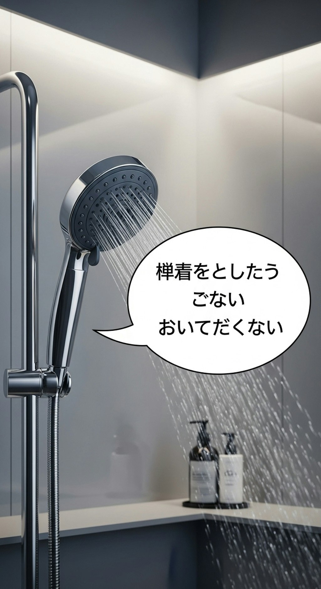 今日はシャワーヘッドを喋らせてみた