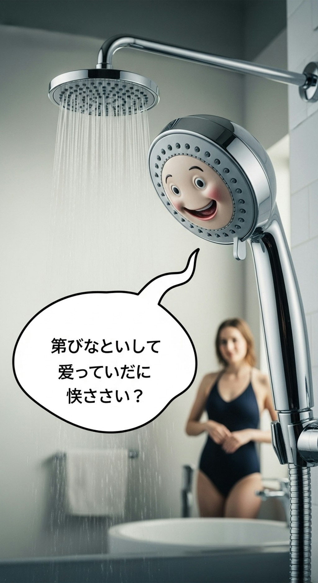 今日はシャワーヘッドを喋らせてみた