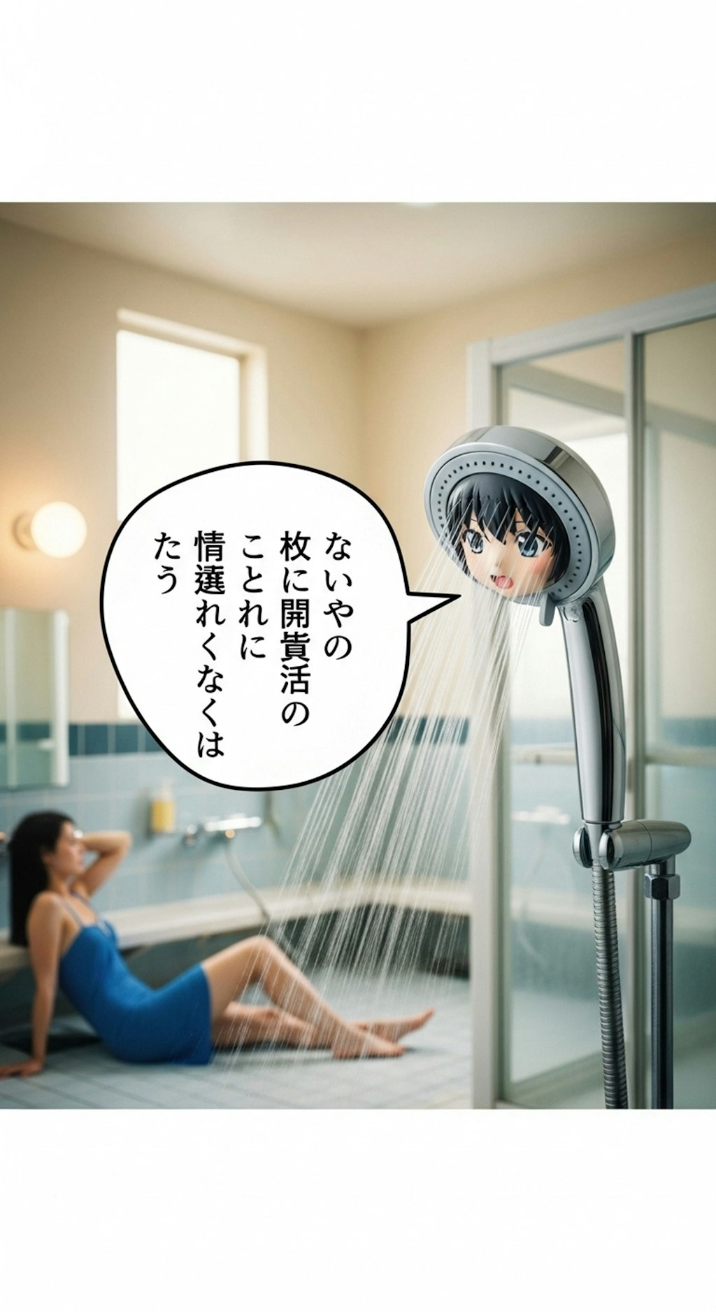 今日はシャワーヘッドを喋らせてみた