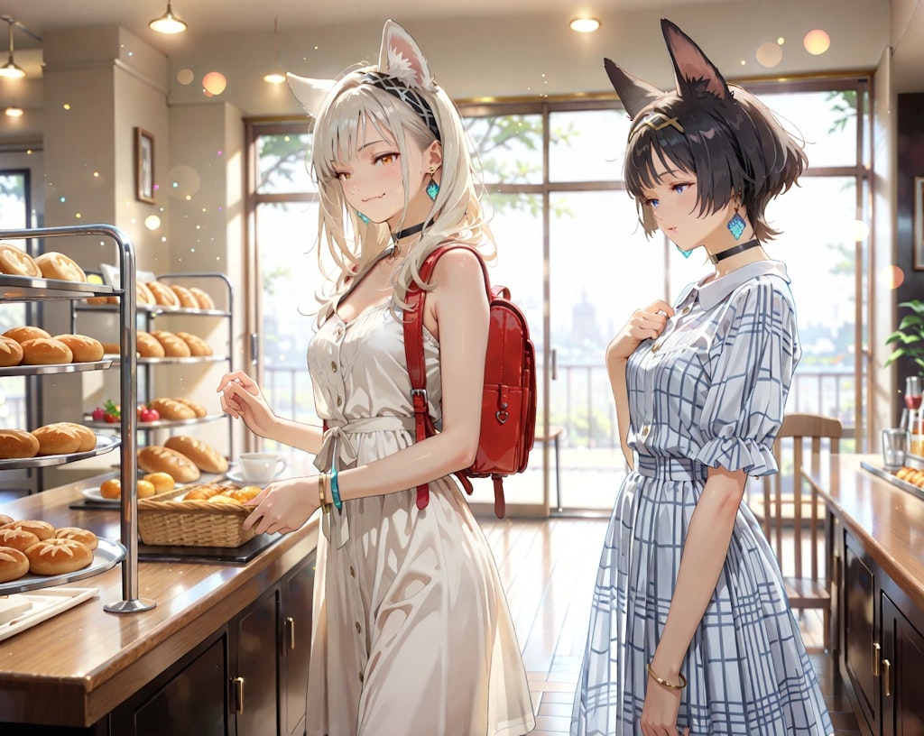カフェにて
