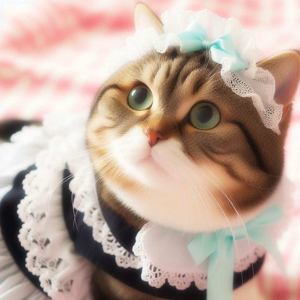 メイドガールの猫