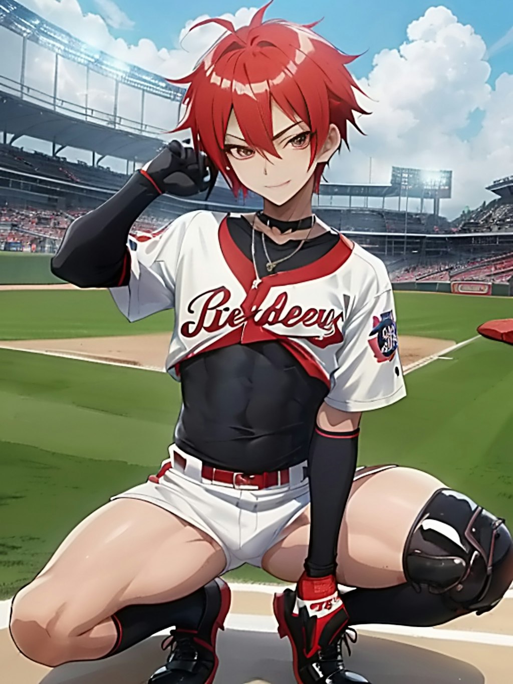 野球少年　【赤】