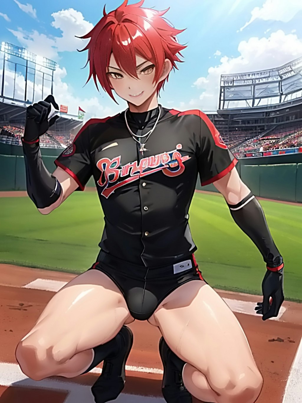 野球少年　【赤】