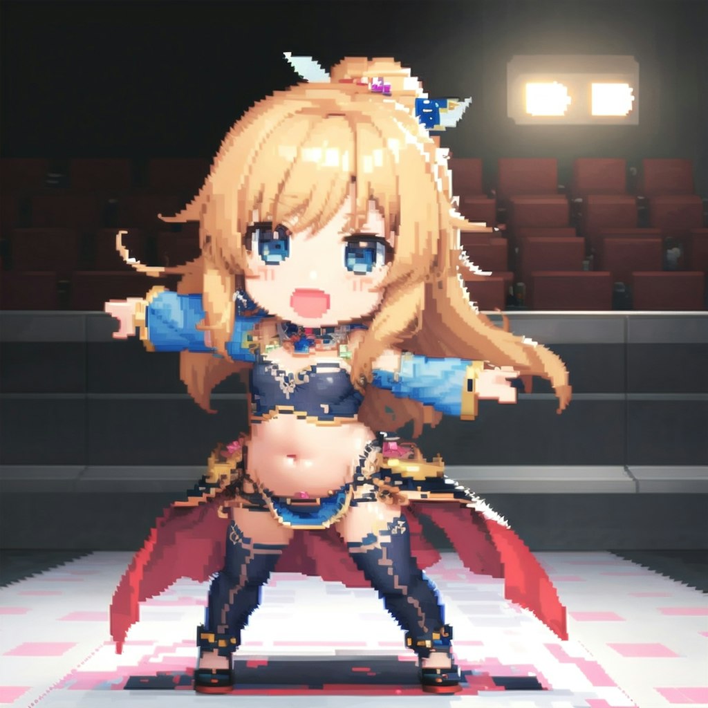 ドット絵っぽい踊り子姫