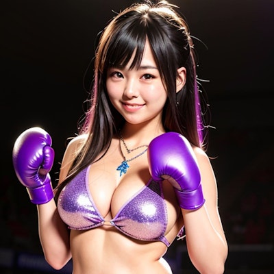 ボクシング紫ジーンズ1406-