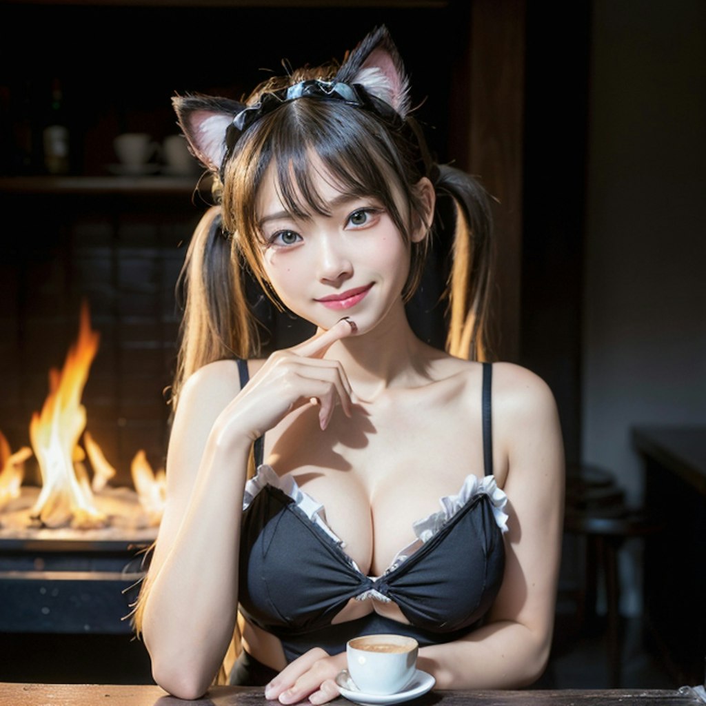 喫茶店の看板娘