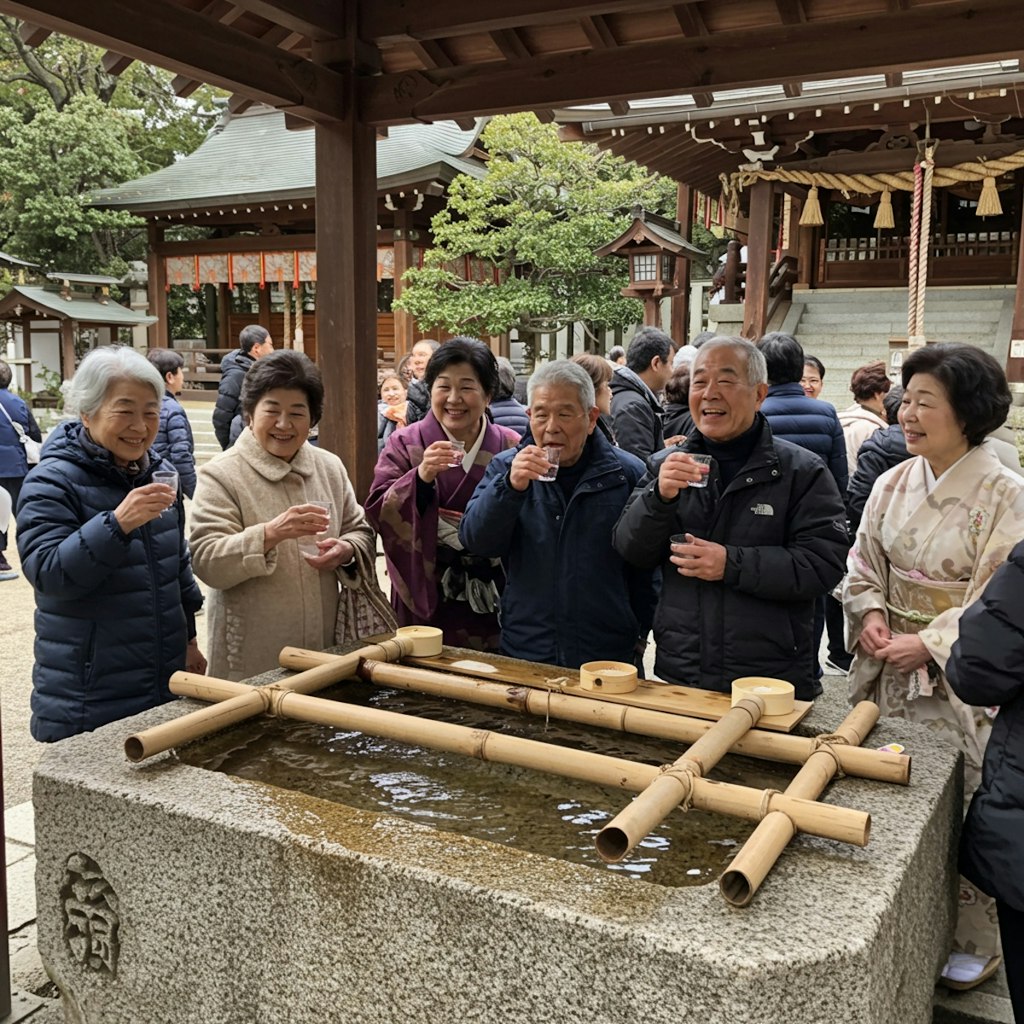 参拝前の一杯