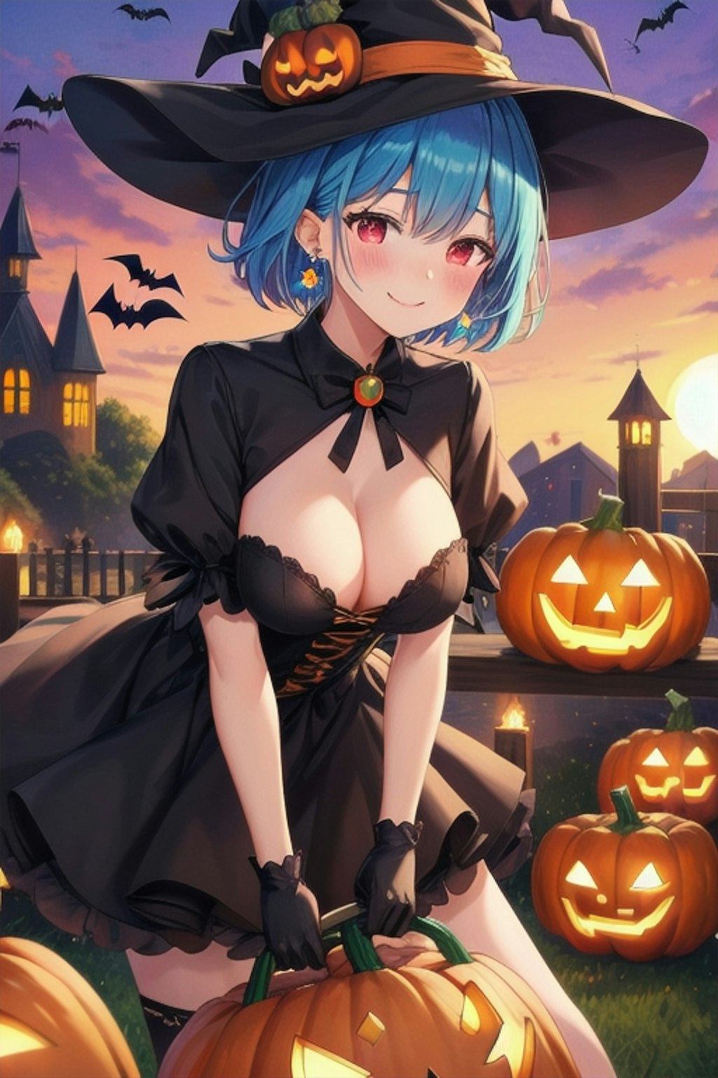 ハロウィン がぼちゃの魔女③