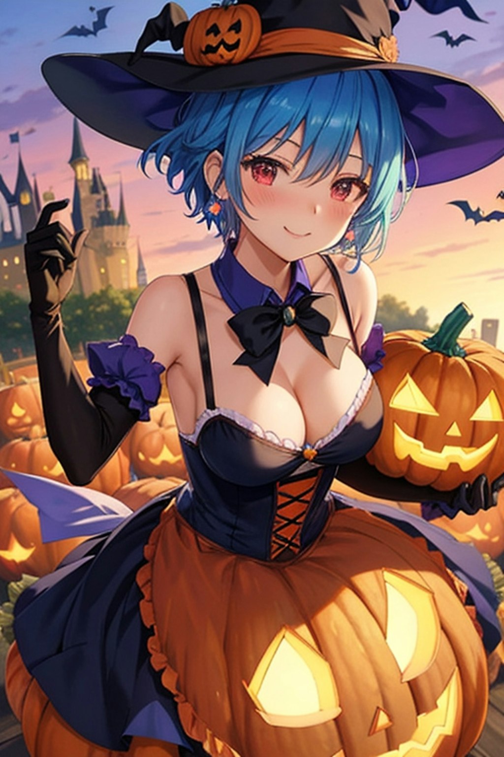 ハロウィン がぼちゃの魔女③