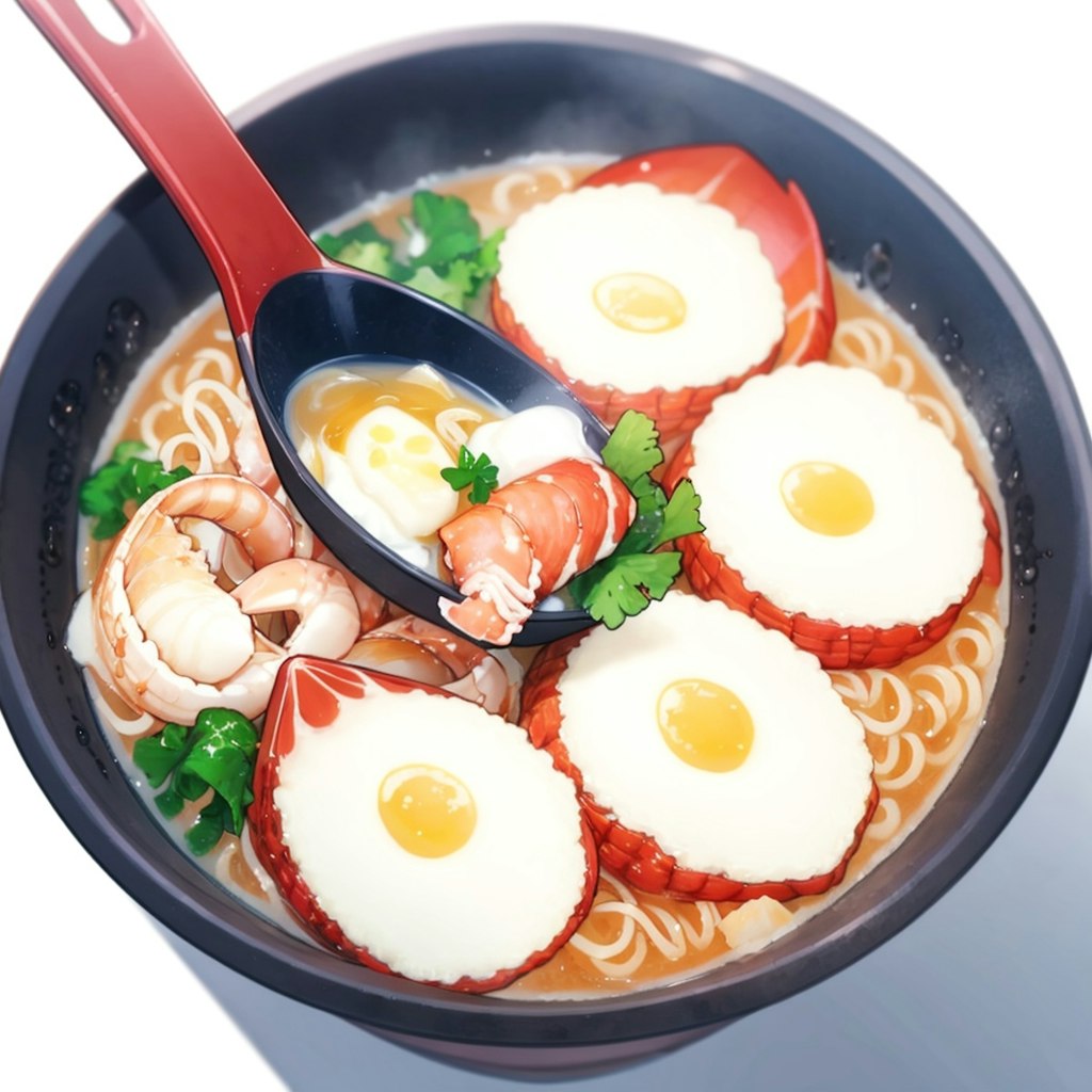 AQUAで海鮮麺