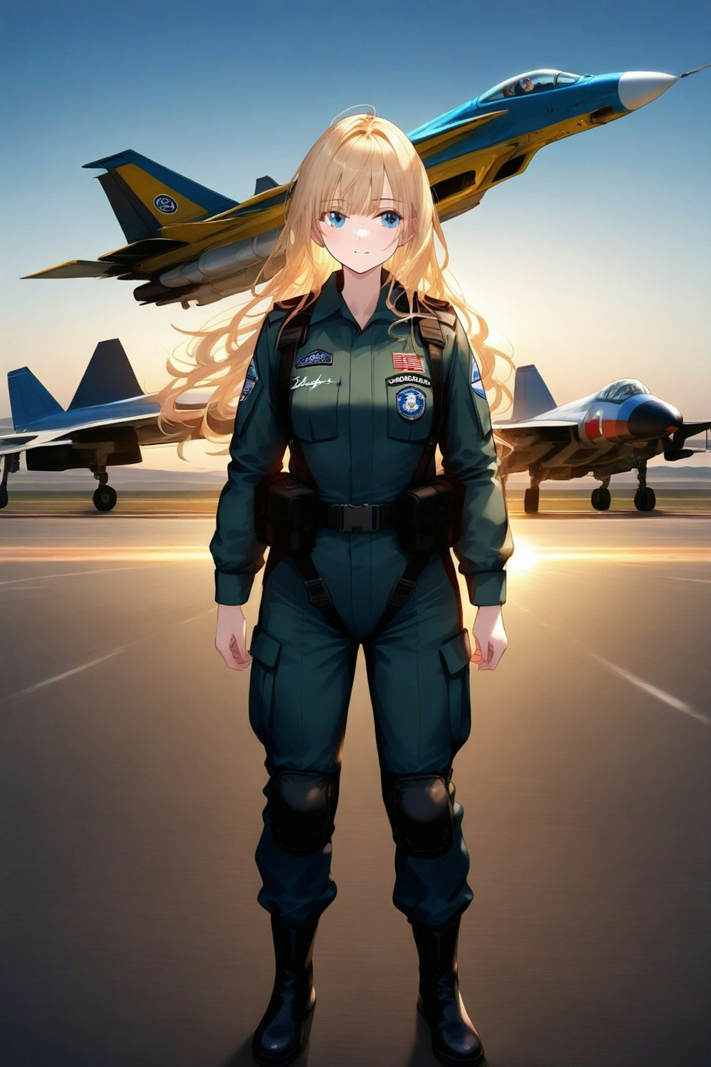 戦闘機と彼女