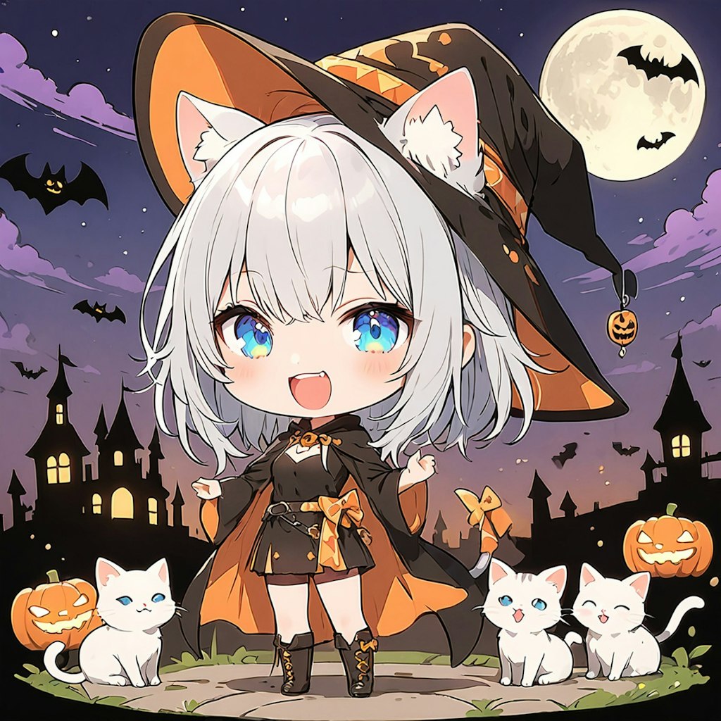 ハロウィン猫集会