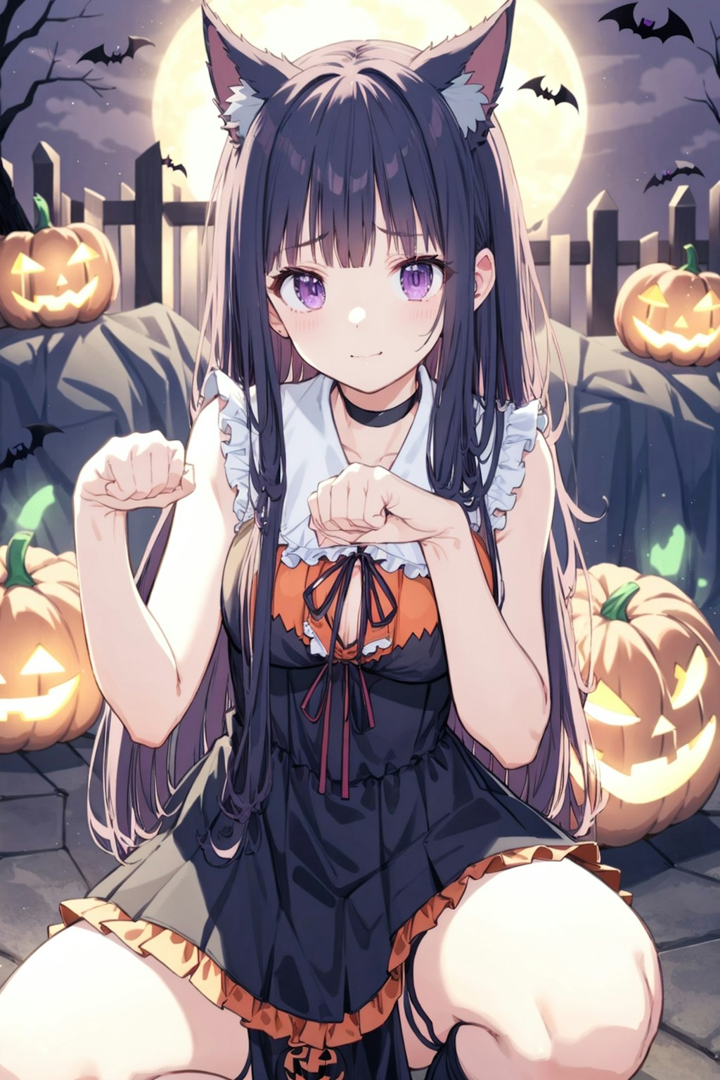 AQUAなハロウィンコスでうまくちんちん出来てないAQUAちゃん