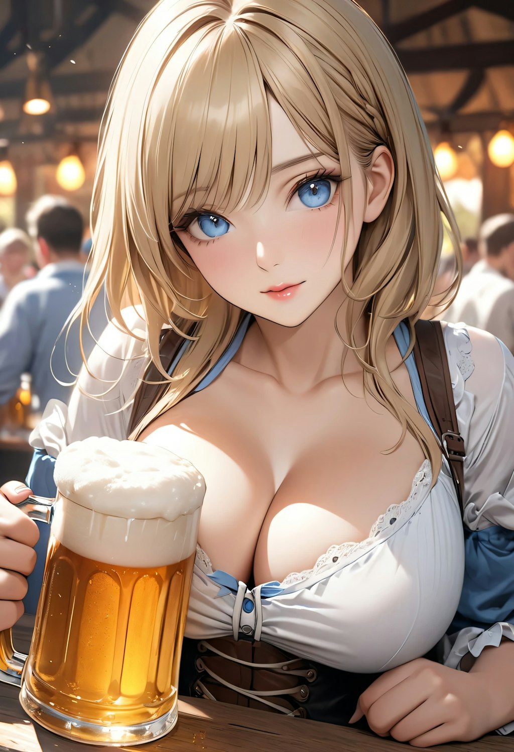 ビールとおっぱい