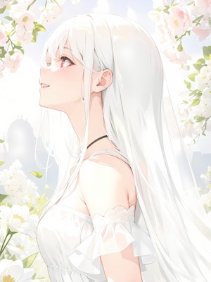 白髪の花嫁ちゃん