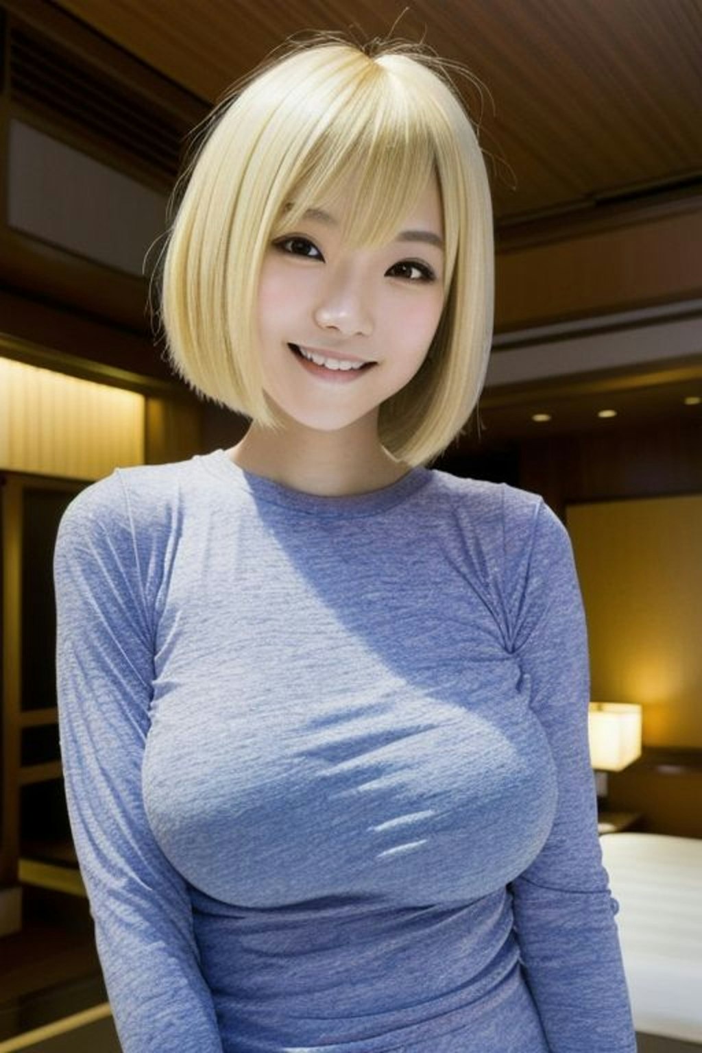 着衣巨乳の美女画像｜clothed big breasts