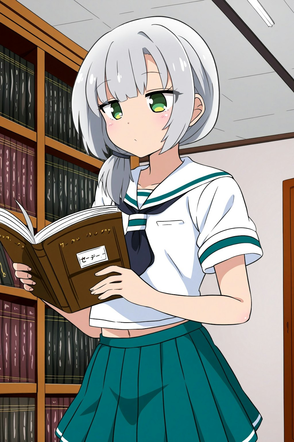 「本を読む時は席で！」