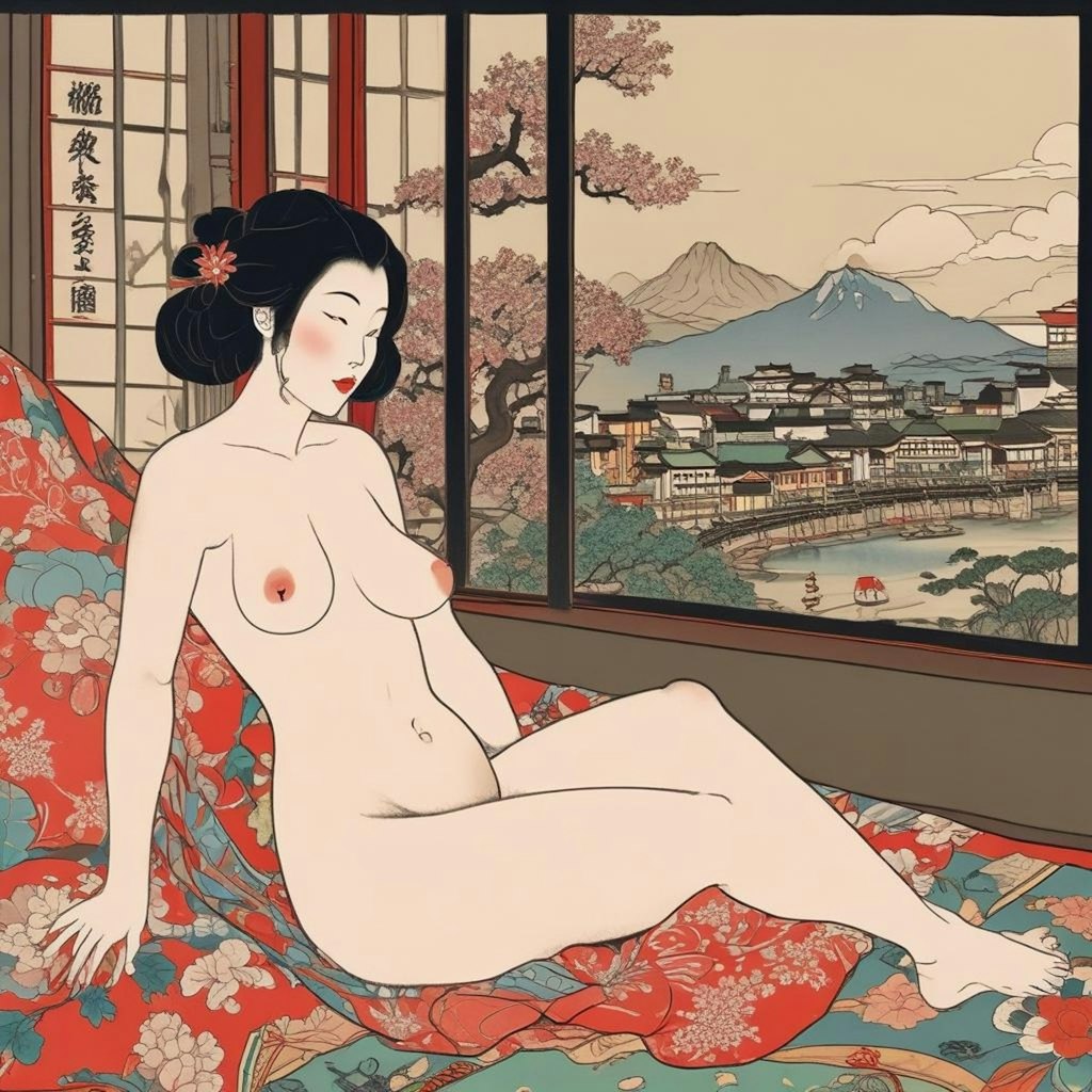 浮世絵の女性