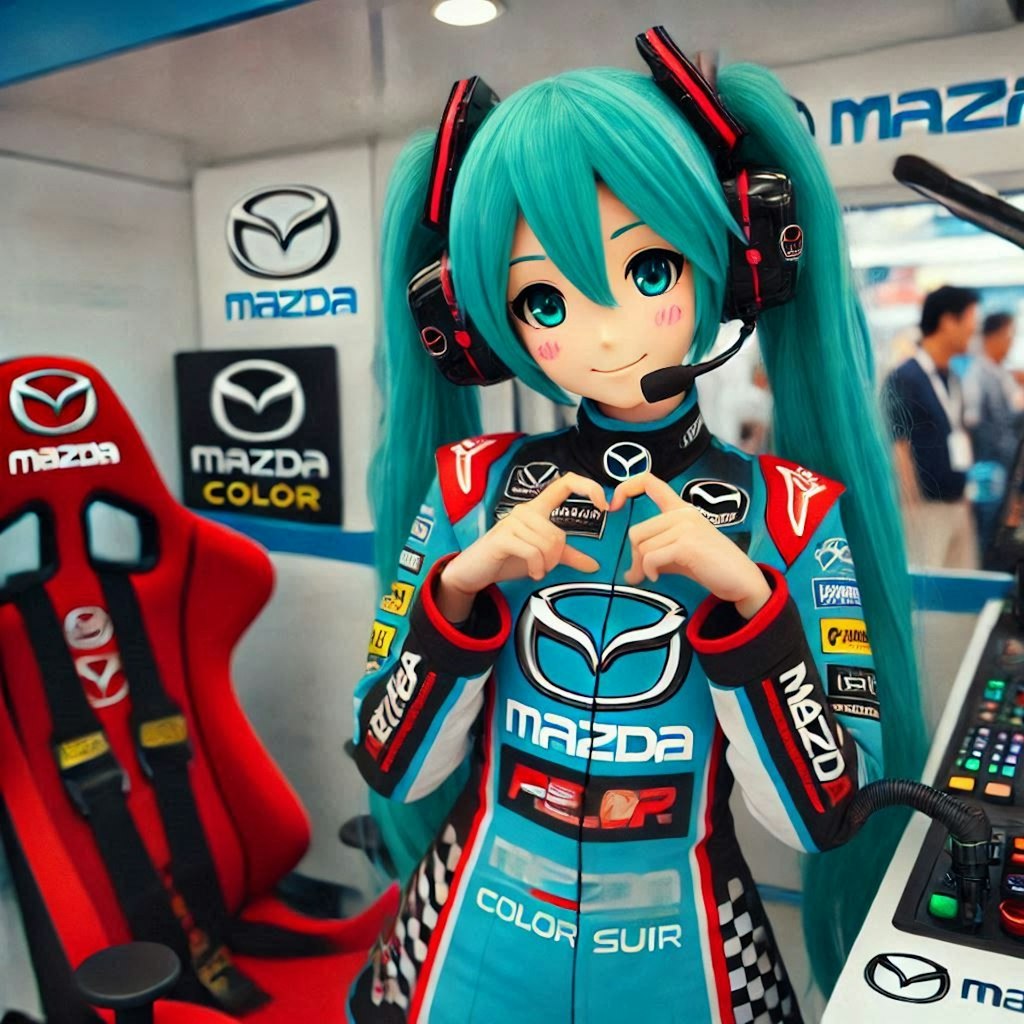 マツダカラーレーシングスーツ姿初音ミク