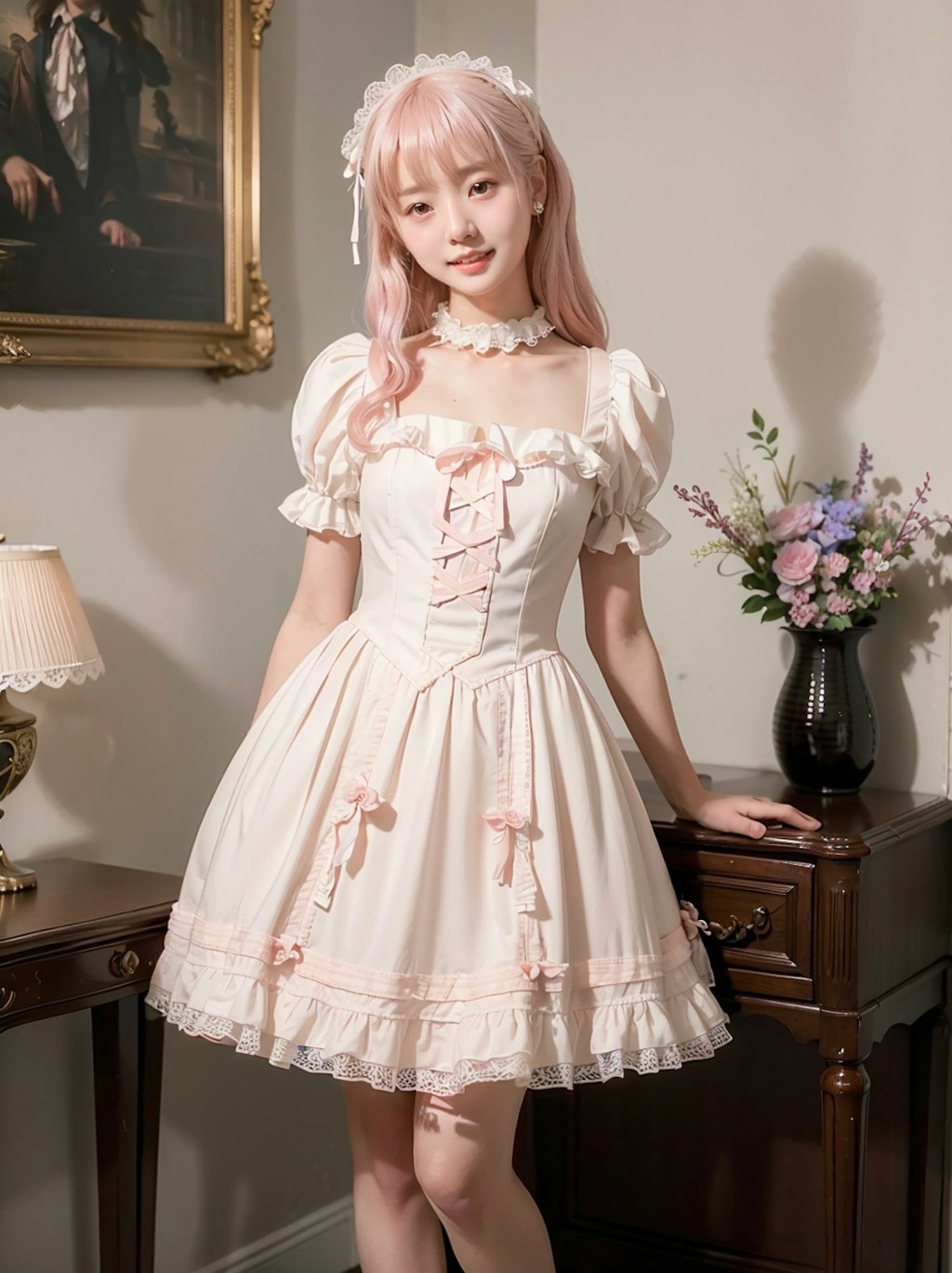 AI美少女 ピンク色
