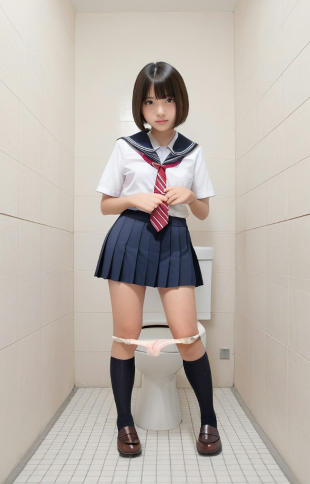 女子トイレの中