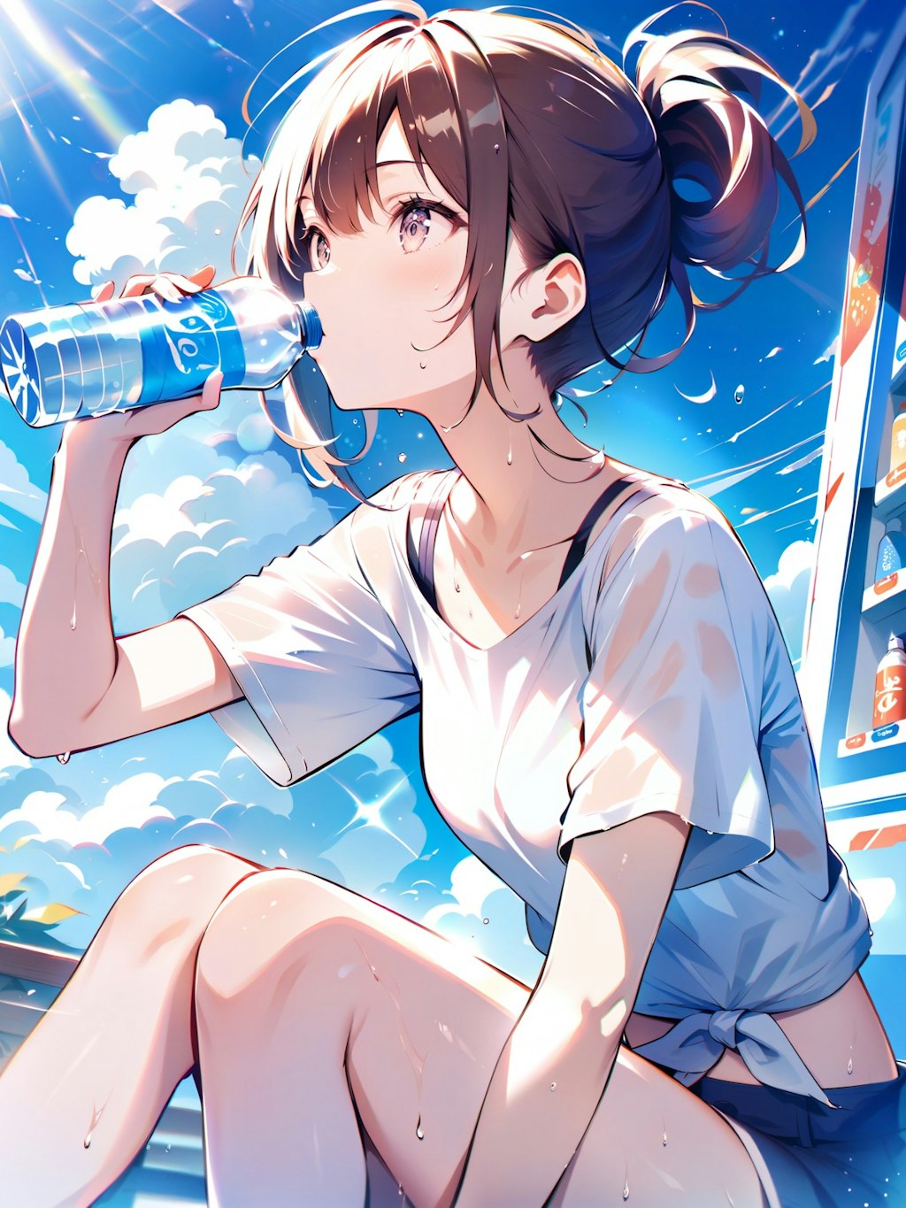 水分補給こまめに